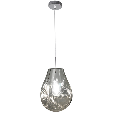 Lampa wisząca sufitowa szklana KIMBERLY CHROME chrom 1x E27 GOLDLUX (Polux)