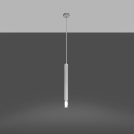 Lampa Sufitowa Oprawa Natynkowa SPOT TUBA G9 Wisząca Zwis Tubularna Biała Nowoczesna Wezyr Sollux