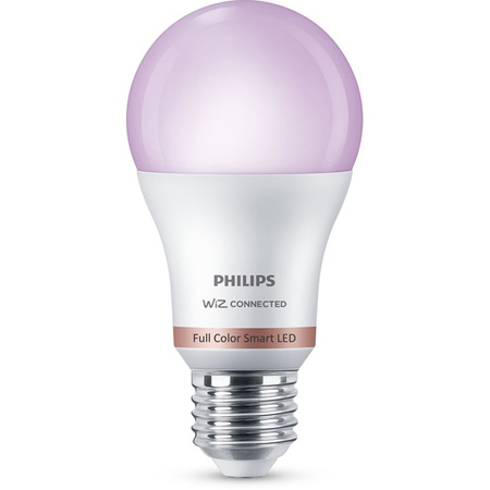 Żarówka LED E27 A60 8.5W = 60W 806lm 2200-6500K RGB + TW Inteligentna SMART WiFi Bluetooth Aplikacja WiZ Philips