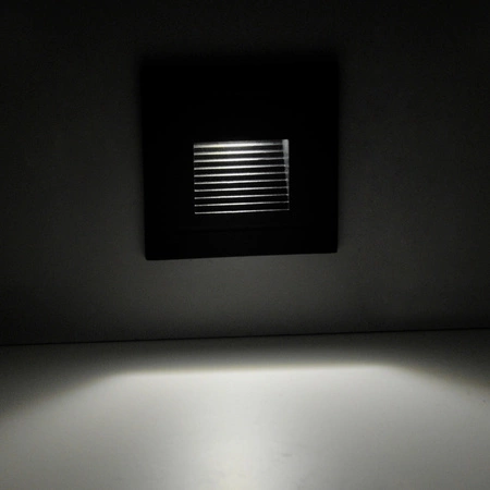 Lampa oprawa schodowa podtynkowa LED ogrodowa 3W 20lm IP44 4000K szara Q6 GOLDLUX (Polux)