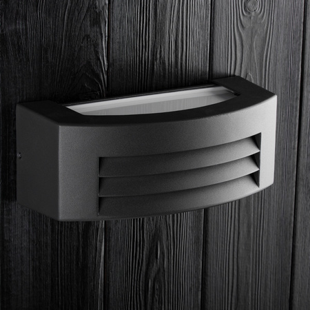 Kinkiet Ogrodowy Elewacyjny Lampa Zewnętrzna E27 Ciemnoszara IP54