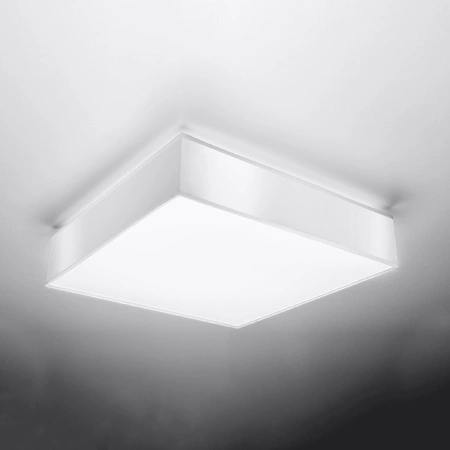 Lampa Sufitowa Plafon 3x E27 Kwadratowa Biała Minimalistyczna Horus Sollux