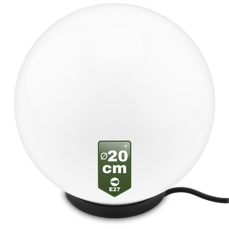 Lampa Oprawa Ogrodowa Zewnętrzna KULA LED LUMIKULA2 20cm E27 IP65 LUMILED