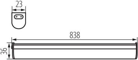 Oprawa meblowa podszafkowa LED MERA 15W 1600lm 84cm 4000K Neutralna Kanlux