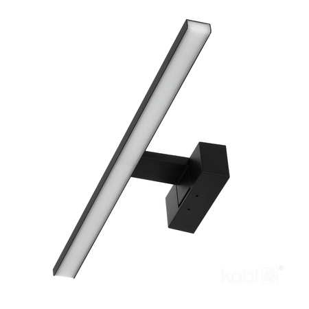 Lampa Ogrodowa Kinkiet Elewacyjny Zewnętrzny LED 8W 560lm 4000K Neutralna IP44 Czarna Lumireflect Kobi