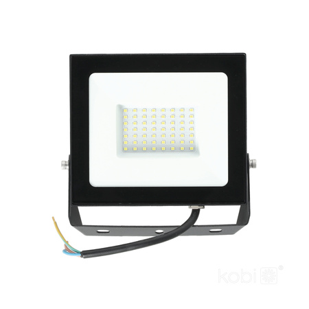 Naświetlacz LED Zewnętrzny Ogrodowy 50W 4270lm 4000K Neutralny 120° IP65 IK05 Czarny MH Kobi
