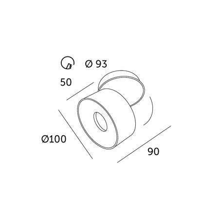OPRAWA SUFITOWA LED OSLO 10W 700lm OKRĄGŁA biała ruch. KOBI