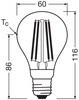 Żarówka LED A60 E27 7.3W = 60W 806lm 2700K Ciepła 320° z Czujnikiem Ruchu i Zmierzchu CLASSIC Osram