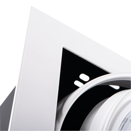 Oprawa Sufitowa Podtynkowa LED MATEO DWONLIGHT GU10 Kwadratowa Ruchoma Biała KANLUX