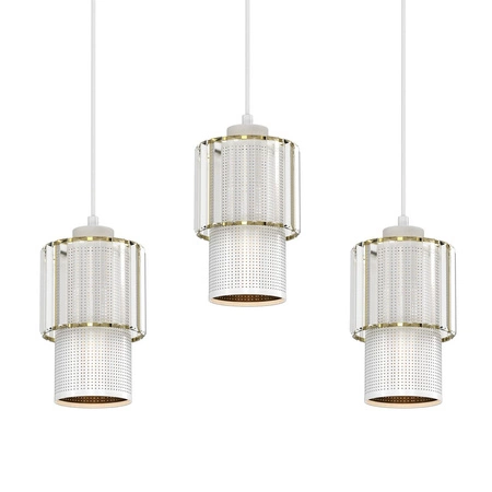 Lampa Wisząca Sufitowa BLANCO 3xE27 Listwa Milagro