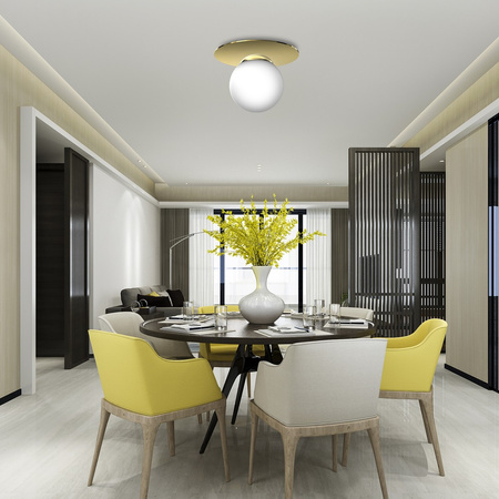 Lampa Sufitowa Natynkowa PLATO 1xE14 Okrągła 17cm Milagro