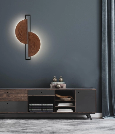 Kinkiet Ścienny Lampa Natynkowa LED 14W 340lm 3000K Ciepła Brązowa Nowoczesna SUNRISE LED 7652 Nowodvorski