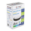 Plafon LED Lampa Sufitowa 12W 3000K 840lm IP54 Owalna Czarna VT-8010 V-TAC