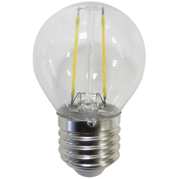 Żarówka LED E27 G45 2W = 23W 230lm 3000K Ciepła 280° Filament GOLDLUX (Polux)
