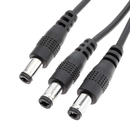 Złączka damska do taśmy LED DC 2.1/5.5 z trzema wyjściami męskimi
