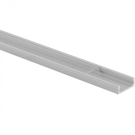 Profil Aluminiowy do Taśm LED Anodowany Wpuszczany/Natynkowy 2m z Przezroczystym Kloszem i Zaślepkami Ecolight