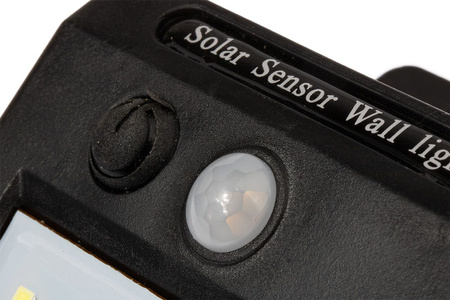 Naświetlacz Solarny LED 3W 5500-6000K Zimna IP65 Czarny Masterled Czujnik Ruchu