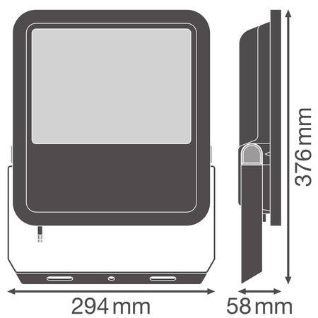 Naświetlacz LED Reflektor Zewnętrzny Lampa 133W 20000lm 4000K IP66 Biały Floodlight Ledvance