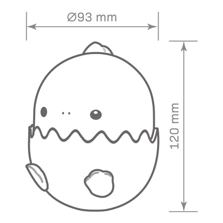 Lampka Dekoracyjna LED 0.75W 3000K RGBW Beżowy Różowa Ściemnialna Baby Sanico Goldlux