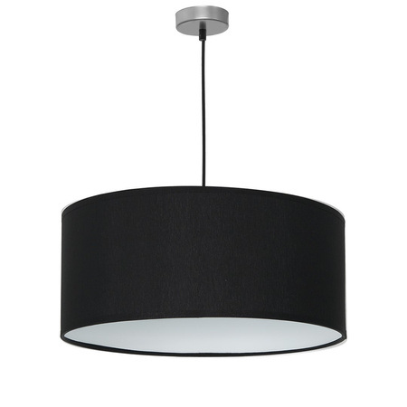 Lampa Wisząca Sufitowa CASINO Czarna Chrom 1xE27 Milagro