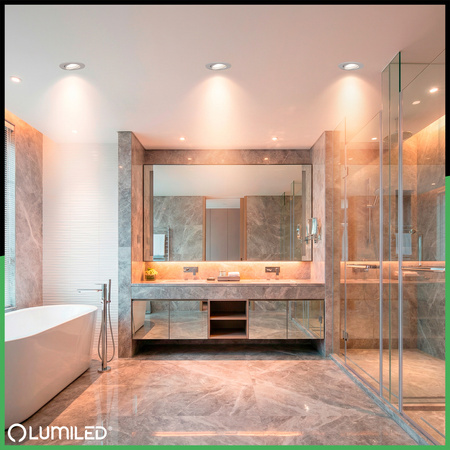 Oprawa Halogenowa Podtynkowa Ruchoma Okrągła Biała GU10 MR16 VENTUS Lumiled