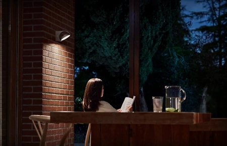 Kinkiet Ogrodowy Lampa Elewacyjna Zewnętrzna LED 7W 680lm 4000K IP44 Antracyt Mimosa Philips