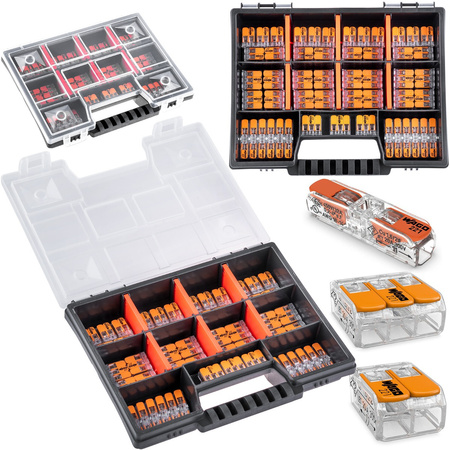 Szybkozłączki Złączki Instalacyjne Zestaw 60x 20x 221-2411 221-412 221-413