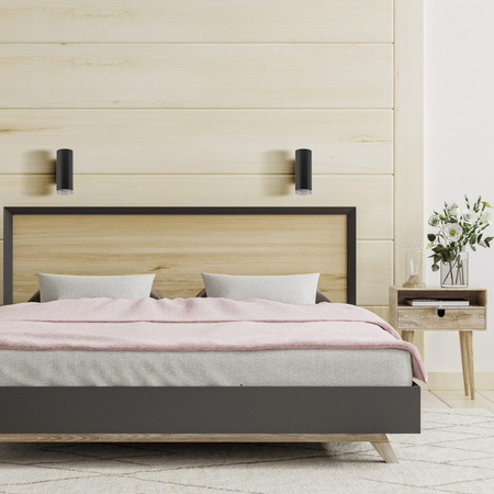 Kinkiet Ścienny Lampa Elewacyjna Zewnętrzna GU10 Czarny IP44 TURYN Sanico Goldlux