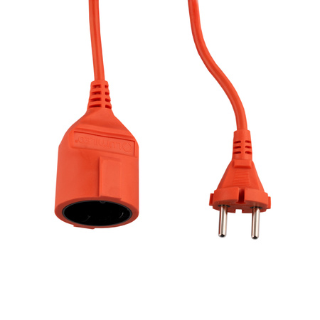 Przedłużacz Ogrodowy Kabel Budowlany Pojedynczy 1 Gniazdo 30m Pomarańczowy Sznur GRIDEN Lumiled