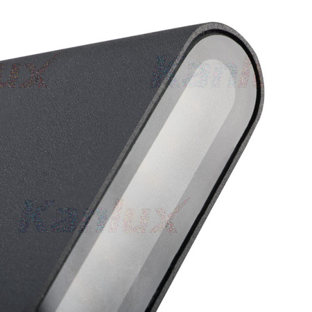 Oprawa Zewnętrzna KINKIET Elewacyjny LED GARTO Grafitowy 8W 300lm 840 Neutralna IP54 Kanlux