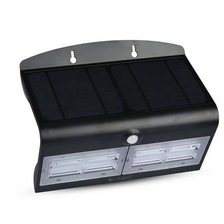 Lampa LED 6,8W Solarna Ścienna 4000K Z czujnikiem ruchu Czarny VT-767 V-TAC