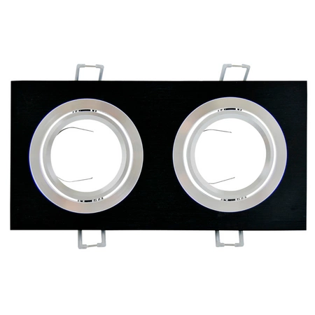 Oprawa sufitowa PODWÓJNA SOUTH OPAL GOLDLUX (Polux) CZARNY GU10