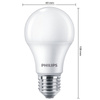 4PAK Żarówka LED E27 A60 10W = 75W 1055lm 4000K Neutralna Mleczny PHILIPS 