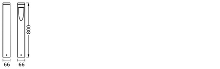 Słupek Ogrodowy Lampa Oprawa Stojąca LED 7.5W 3000K Ciepła + RGB IP44 SMART+ WiFi Ściemnialna 80cm Trunk Pathway LEDVANCE