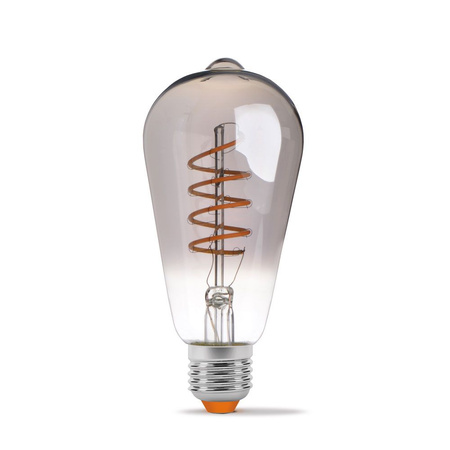 Żarówka LED E27 ST64 Edison 4W 100lm 1800K Ciepła 360° FILAMENT Dymiona Ściemnialna Videx