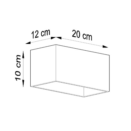 Lampa Ścienna Kinkiet Góra Dół 2x G9 Prostokątna Czarna Nowoczesna Quad Sollux
