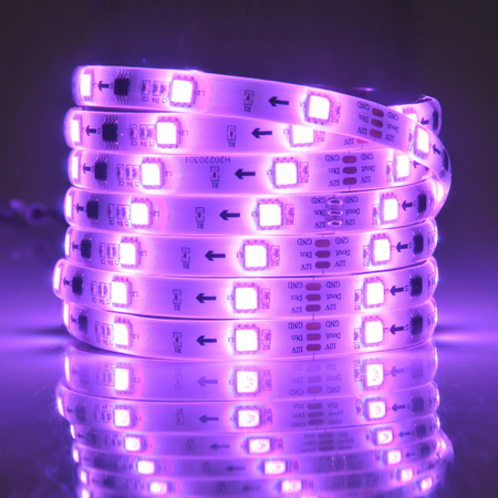 Taśma Pasek LED RGB 24W 380lm 120° Biała IP65 Ściemnialna Sanico Goldlux