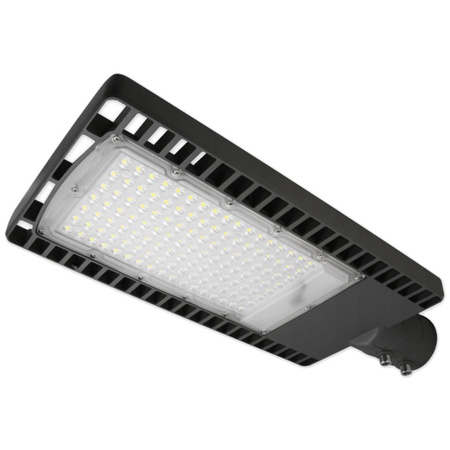 Lampa Uliczna SOLARNA oprawa LED Szara 120W 6000K Zimna 9500lm IP65 CZUJNIK ZMIERZCHU z PILOTEM + UCHWYT