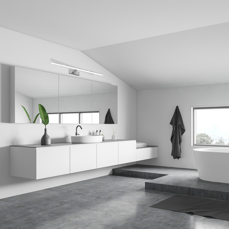 Lampa Ścienna Kinkiet SPLASH Chrom 80cm 16W LED Milagro