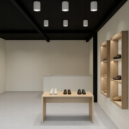 Oprawa Natynkowa Halogenowa Tuba Reflektor Spot GU10 Okrągła Ruchoma Biała Masterled