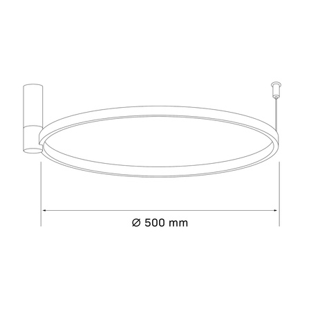 Lampa Sufitowa LED 20W 2600lm 4000K Neutralna Czarna NOEMI Sanico Goldlux