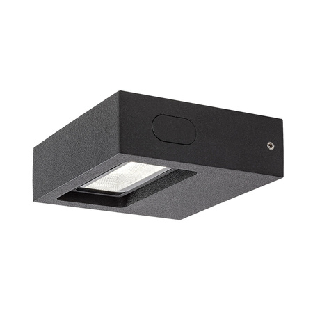 Lampa Ogrodowa Zewnętrzna Kinkiet Elewacyjny LED 7W 575lm 4000K IP65 Czarny Nowoczesny Ganges Rabalux