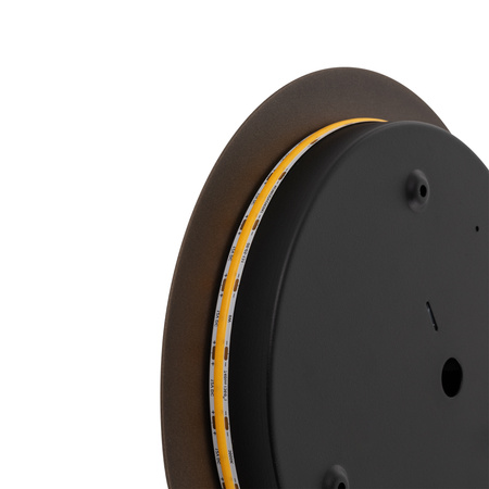 Kinkiet Ścienny Lampa Natynkowa LED 10W 130lm 3000K Ciepła Brązowa Nowoczesna RING LED M 10352 Nowodvorski