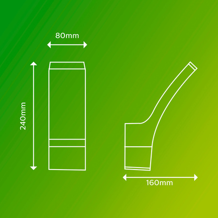 Lampa Ogrodowa LED Kinkiet Elewacyjny SPLAY 3,8W 2700K Ciepła IP44 Antracyt PHILIPS