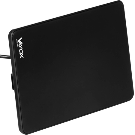 Antena Pokojowa ze Wzmacniaczem do Telewizji Naziemnej DVB-T/T2 Aktywna 4K Mocna VAYOX