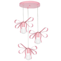 Lampa Wisząca Sufitowa EMMA Różowa 3xE27 Milagro