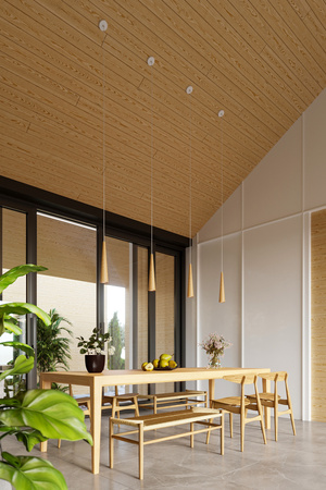 Lampa Sufitowa Wisząca Zwis GU10 Tuba Ruchoma Geometryczna Brązowa Skandynawska Sula Sollux