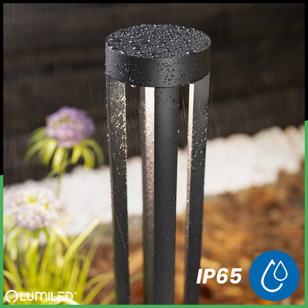 Lampa Ogrodowa Słupek Zewnętrzny Stojący 12W LED 4000K QUERO 80cm LUMILED