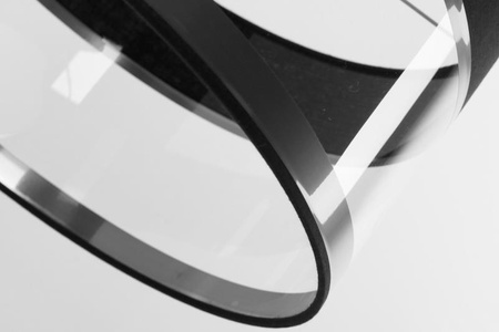 Lampa wisząca Leone 1x E27 Metal i PCV Lampex przezroczysty klosz styl nowoczesny