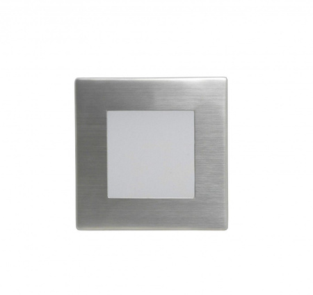 Lampa Ogrodowa Zewnętrzna Elewacyjna WPUSZCZANA LED Mur Led Inox F 04 1,5W 64lm 3000K Ciepła Su-Ma